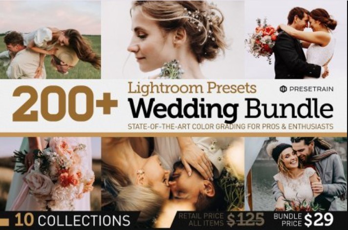 CreativeMarket – 200+ Wedding Presets Bundle – 6172458