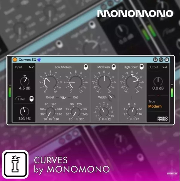 Isotonik Studios Curves EQ by Monomono ALP and For Max For Live