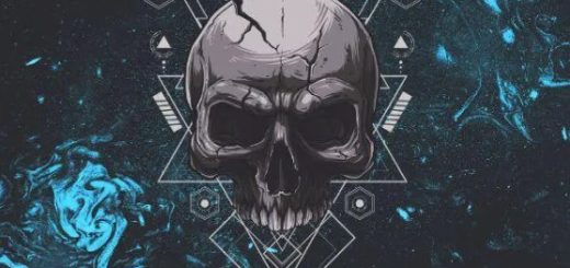 Skull Label Techno Effects Mentality