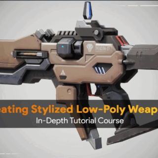 FastTrackTutorials – Creating Low-Poly Stylized 3D Weapons in depth Tutorial Course