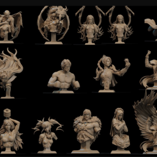 CA 3D Studios – Busts Release November 2025 – 3D Print Model STL