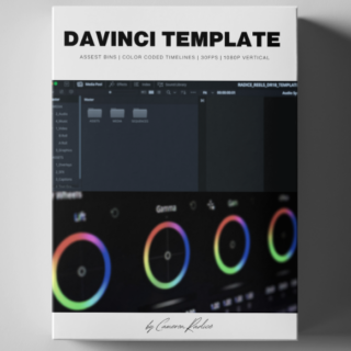 Cameron Radice – Davinci Resolve Project Template for Instagram Reels