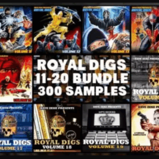 Dave Zeke Royal Digs Volumes 11-20 BUNDLE (300 Prechopped Samples)