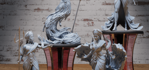 Epic Miniatures – Safari Tour Set – Wild Animal and Tribe Encounter – Fantasy Africa Collection – 3D Print Model