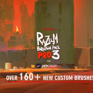 Gumroad – RAZUM_INC BRUSH PACK PRO 3 for PROCREATE 5