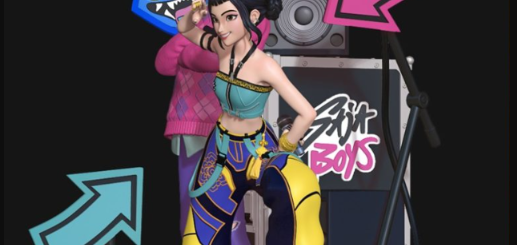 Nomnom Figures – Zoey and Baby Saja from K-pop Demon Hunters – 3D Print Model STL