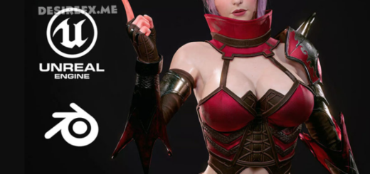 Red Ninja 3D – Game Ready – 3D Model