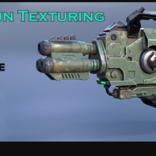 Artstation – Darrell Abney – Alien gun texturing and rendering