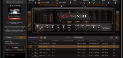 IK Multimedia RedSeven Hybrid100 Signature Collection for TONEX TXP