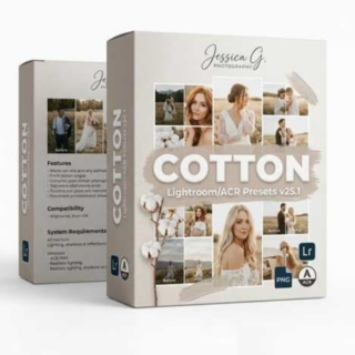 Jessica G. Photography – Cotton Lightroom/ACR Presets v25.1
