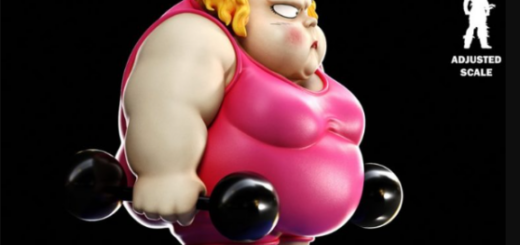 Lucas Perez – Strong Girl Chibi – 3D Print Model STL