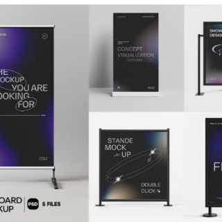 Mockupcloud – Street Sign Board Stand Mocku