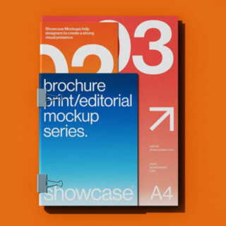 Showcase Mockup Studio – BE0 Brochure Mockup Bundle