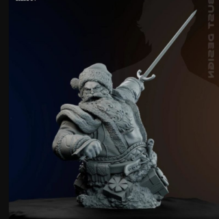 ZEZ Studio – Santa Claus Bust – 3D Print Model STL