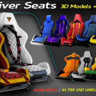 Artstation – 12 Driver Seats + Full Tutorial / 3D Models