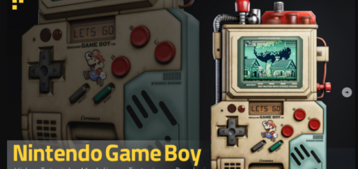 Artstation – Nintendo Game Boy – Tutorial Full Process