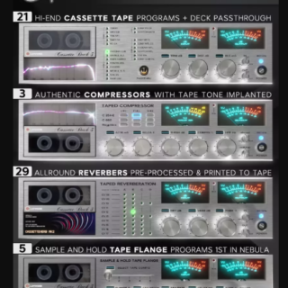 Cupwise Cassette Deck 3 Multi Effects Pack Nebula Library